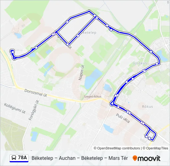 78A Bus Line Map