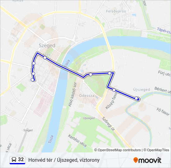 32 Bus Line Map