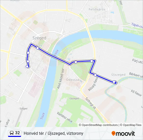 32 Bus Line Map