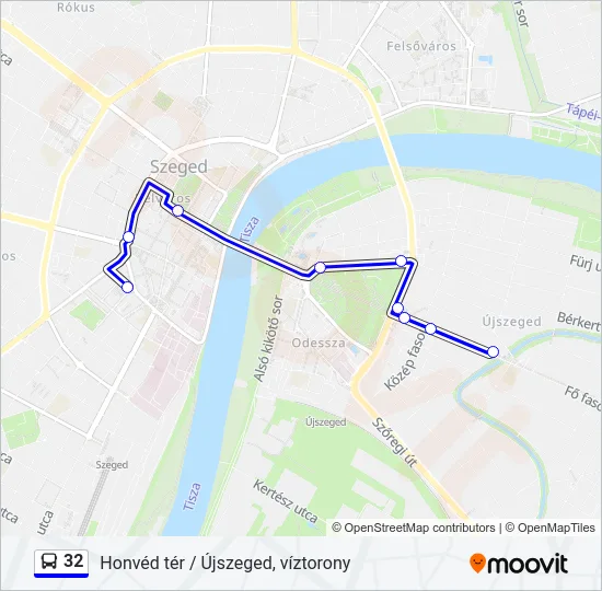 32 Bus Line Map