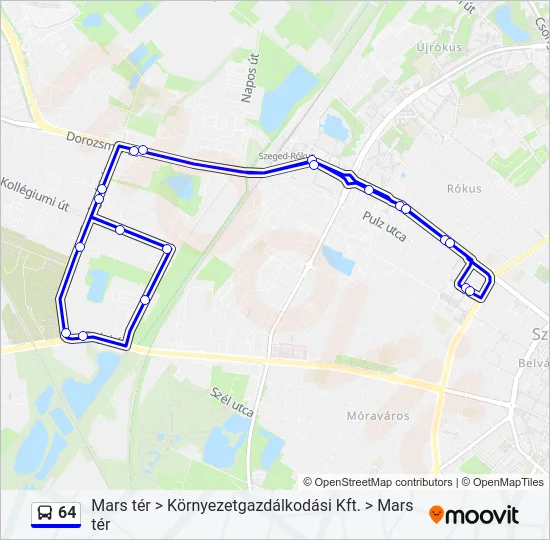 64 Bus Line Map