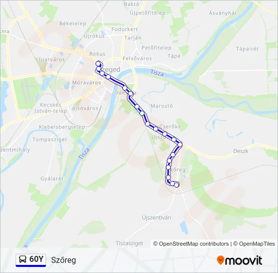 60Y Bus Line Map
