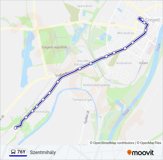 76Y Bus Line Map