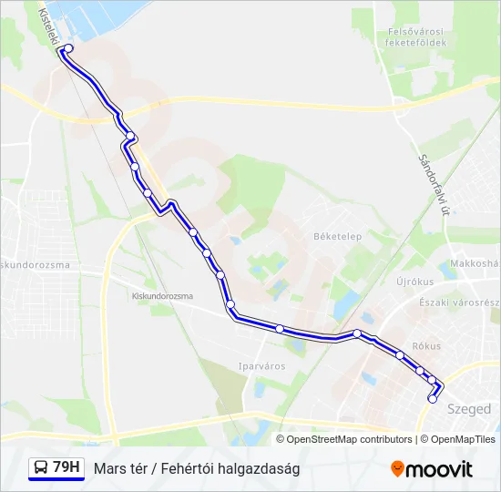 79H Bus Line Map