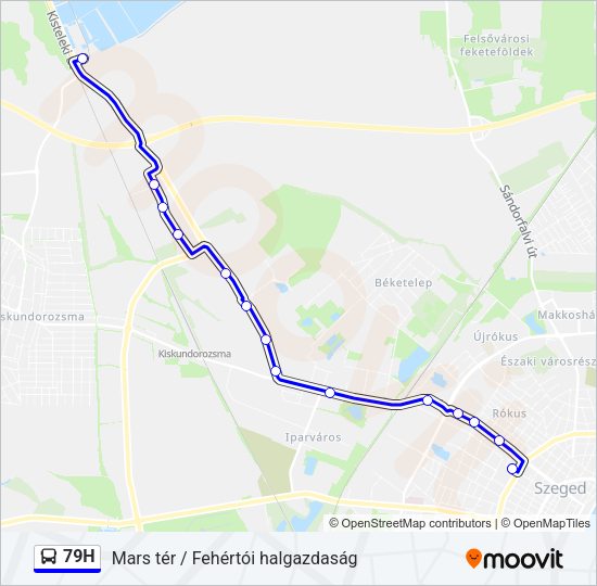 79H Bus Line Map