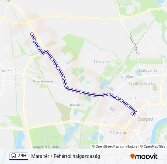 79H Bus Line Map