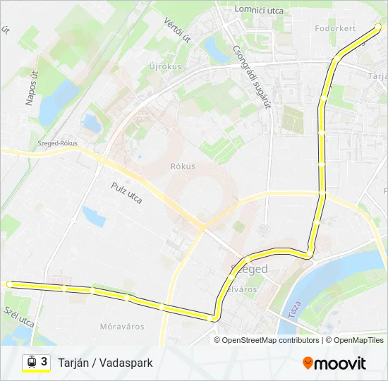 3 Light Rail Line Map