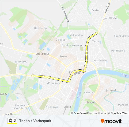 3 light rail Line Map