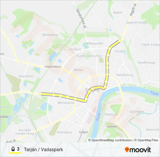 3 Light Rail Line Map