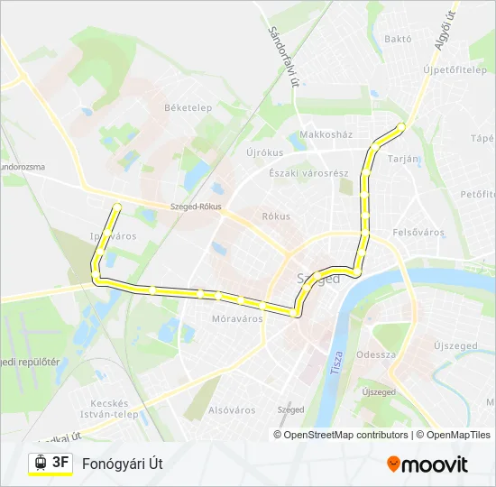 3F Light Rail Line Map