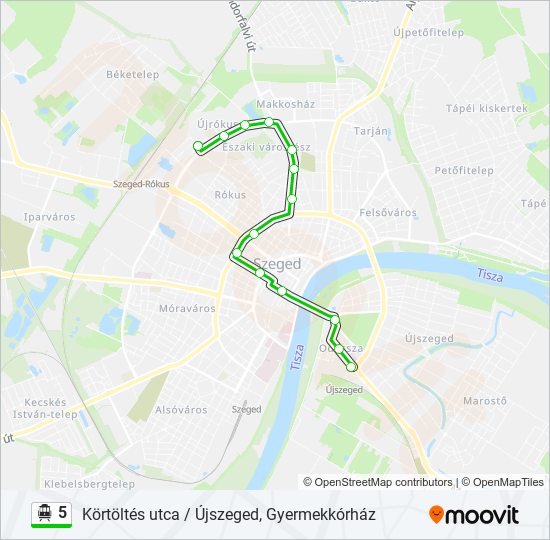 5 Trolleybus Line Map