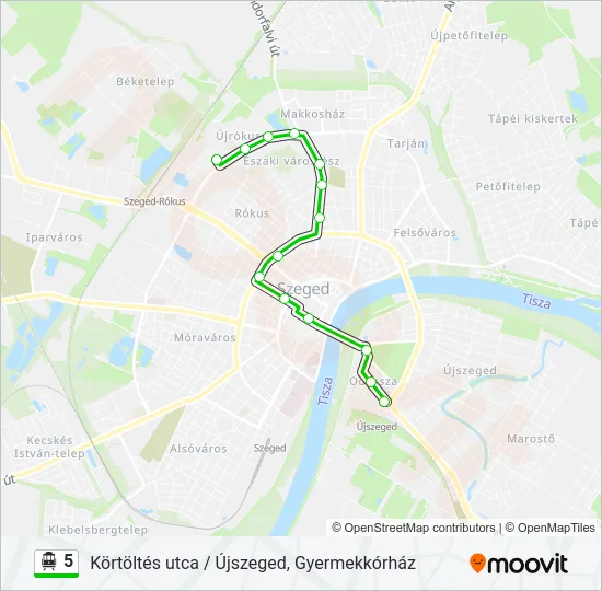 5 Trolleybus Line Map