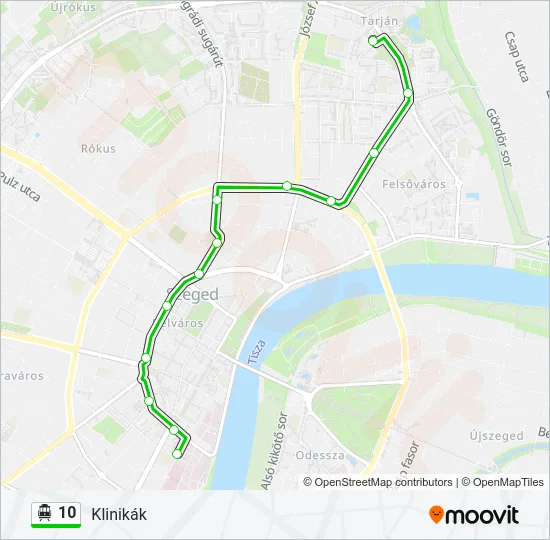 10 Trolleybus Line Map