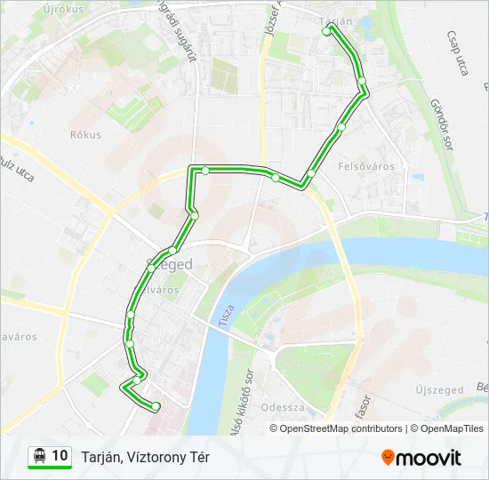 10 Trolleybus Line Map