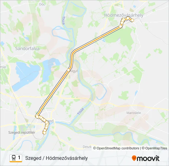 1 Train Line Map