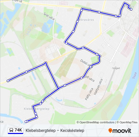 74K Bus Line Map