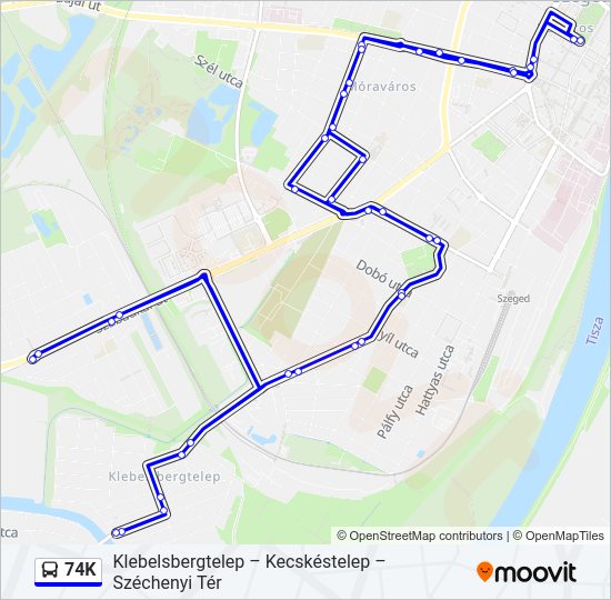 74K Bus Line Map