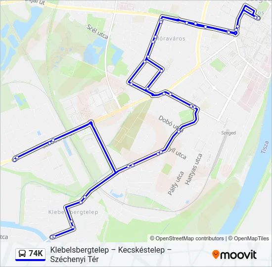74K Bus Line Map