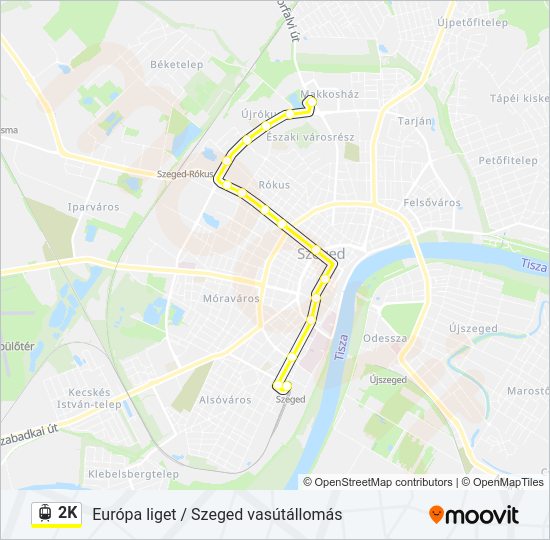 2K Light Rail Line Map