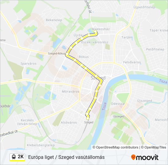 2K Light Rail Line Map