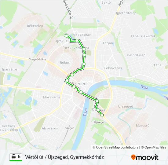 6 Trolleybus Line Map