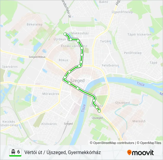 6 Trolleybus Line Map