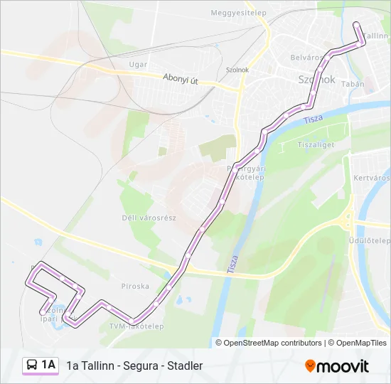 1A Bus Line Map