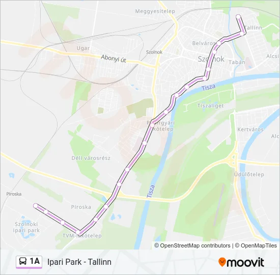 1A Bus Line Map