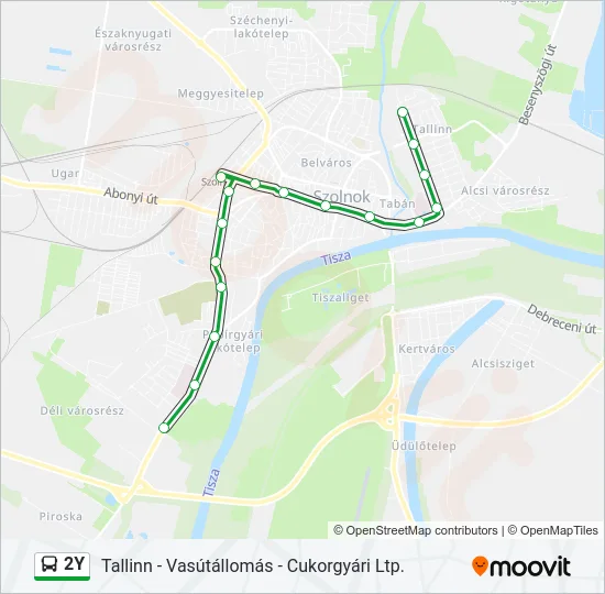 2Y Bus Line Map