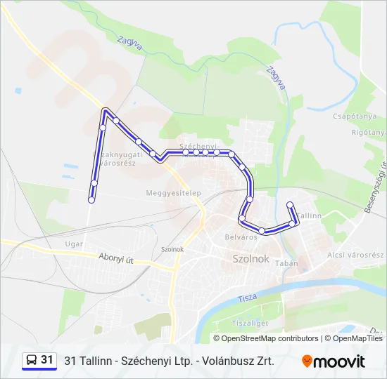 31 Bus Line Map