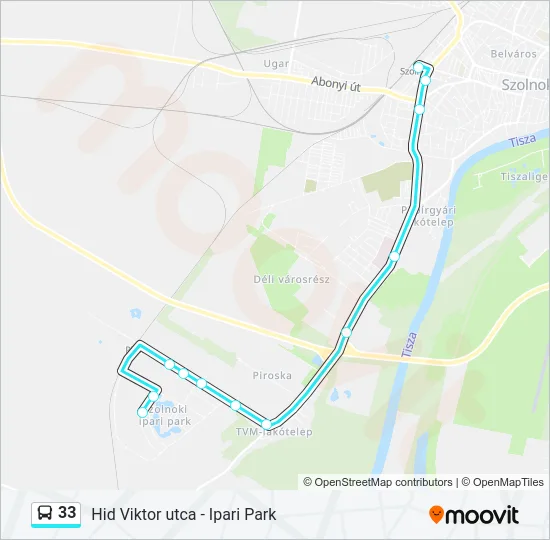 33 Bus Line Map