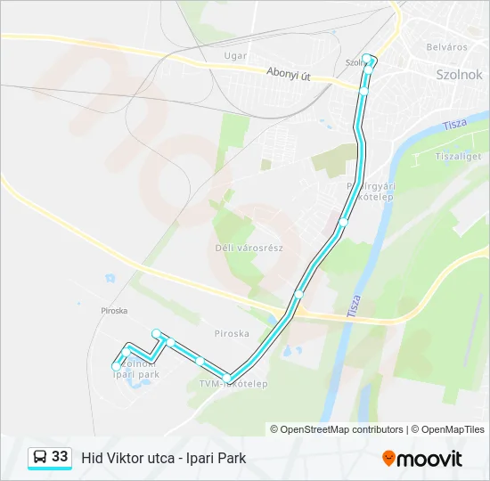 33 Bus Line Map