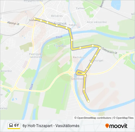6Y Bus Line Map