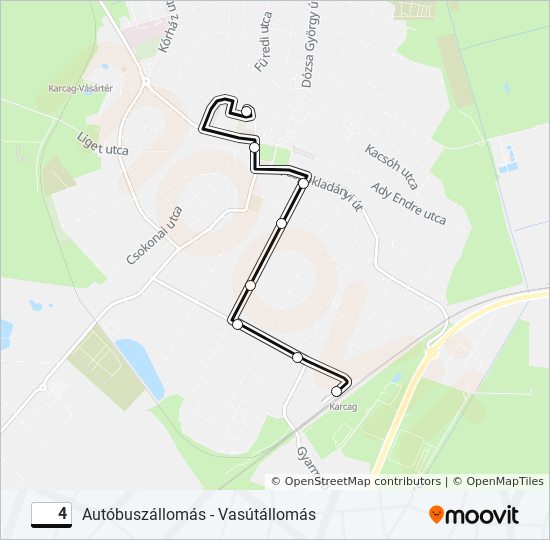 4 bus Line Map