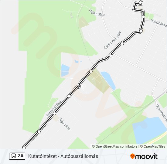 2A bus Line Map