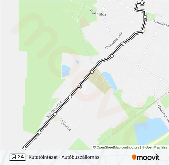 2A Bus Line Map