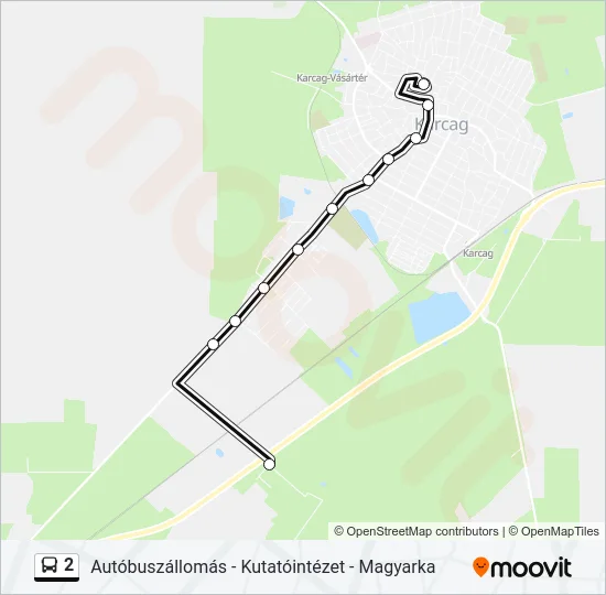 2 Bus Line Map