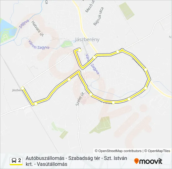 2 Bus Line Map