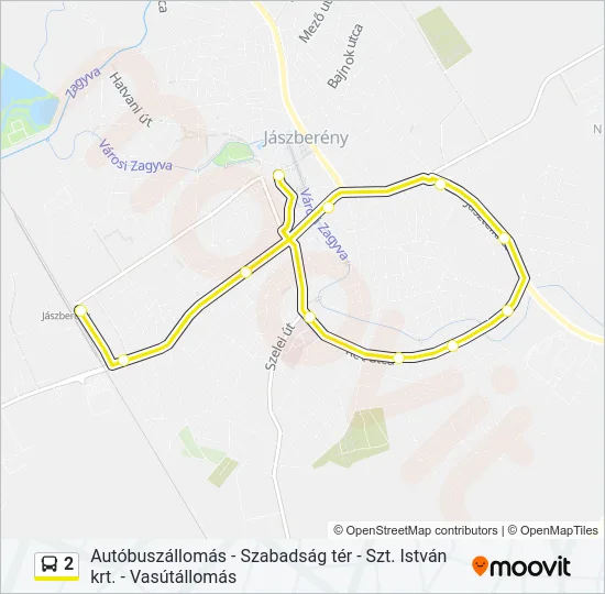 2 Bus Line Map
