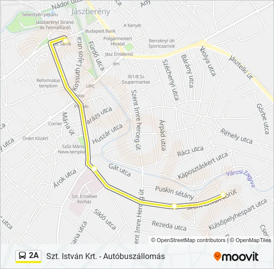 2A Bus Line Map