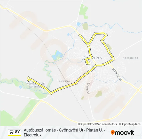 8Y Bus Line Map