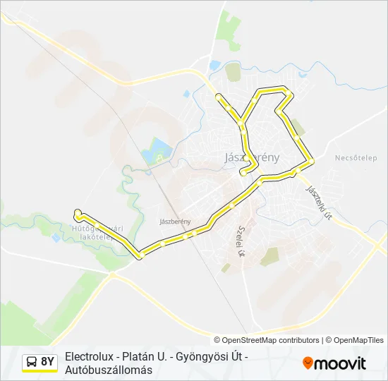 8Y Bus Line Map