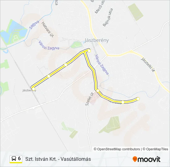 6 Bus Line Map
