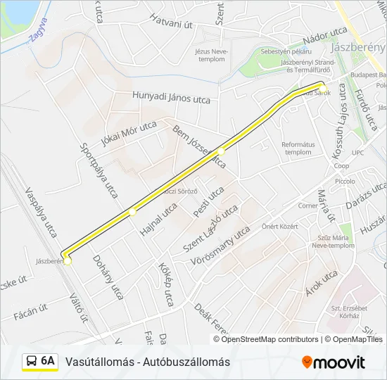 6A Bus Line Map