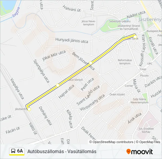 6A Bus Line Map