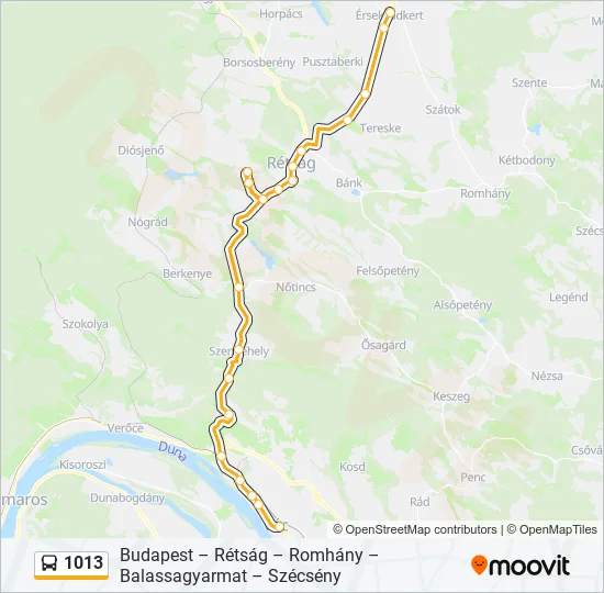 1013 Bus Line Map