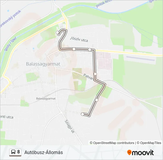 8 Bus Line Map