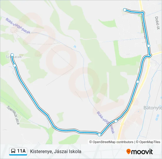 11A Bus Line Map