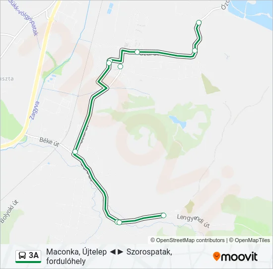 3A Bus Line Map