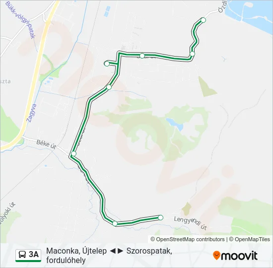 3A Bus Line Map